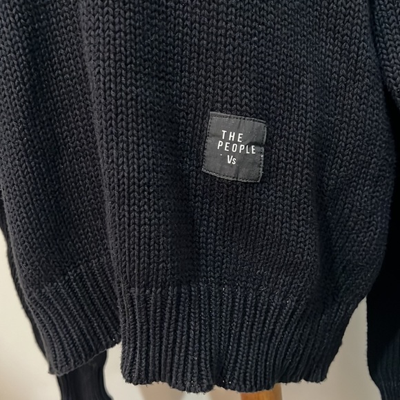 The People Vs. black sweater sz M - Picture 4 of 14